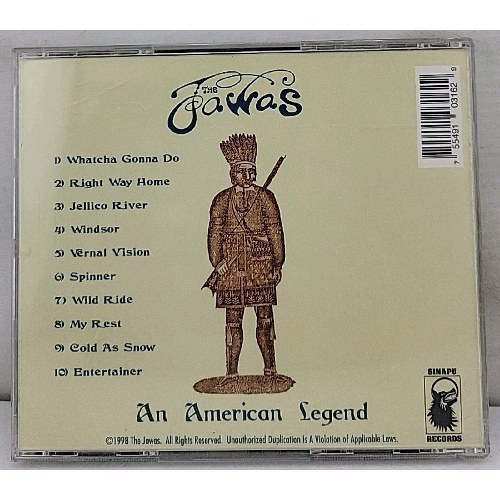 The Jawas - an American Legend Music CD Album