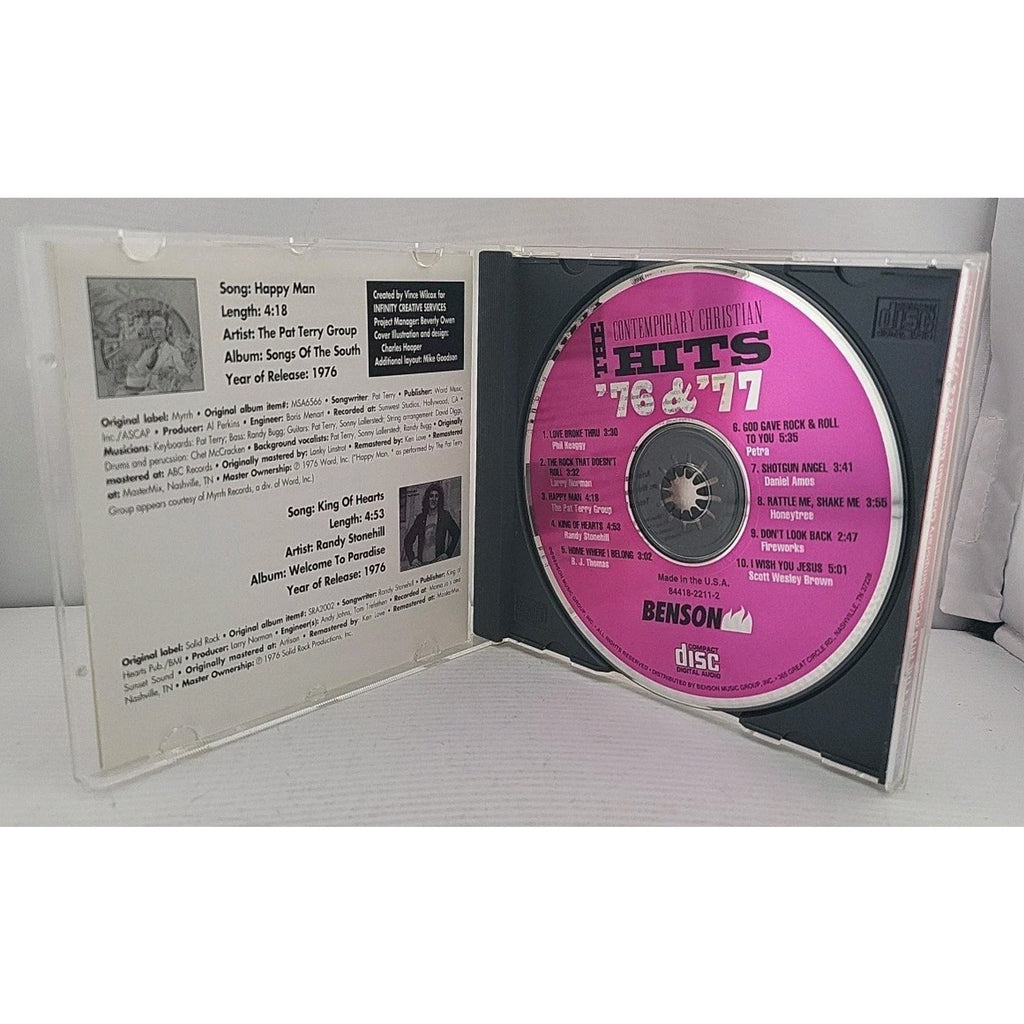 OP CCM The Hits - ‘76 & ‘77 Benson CD w/Honeytree, Phil Keaggy, Pat Terry, Petra