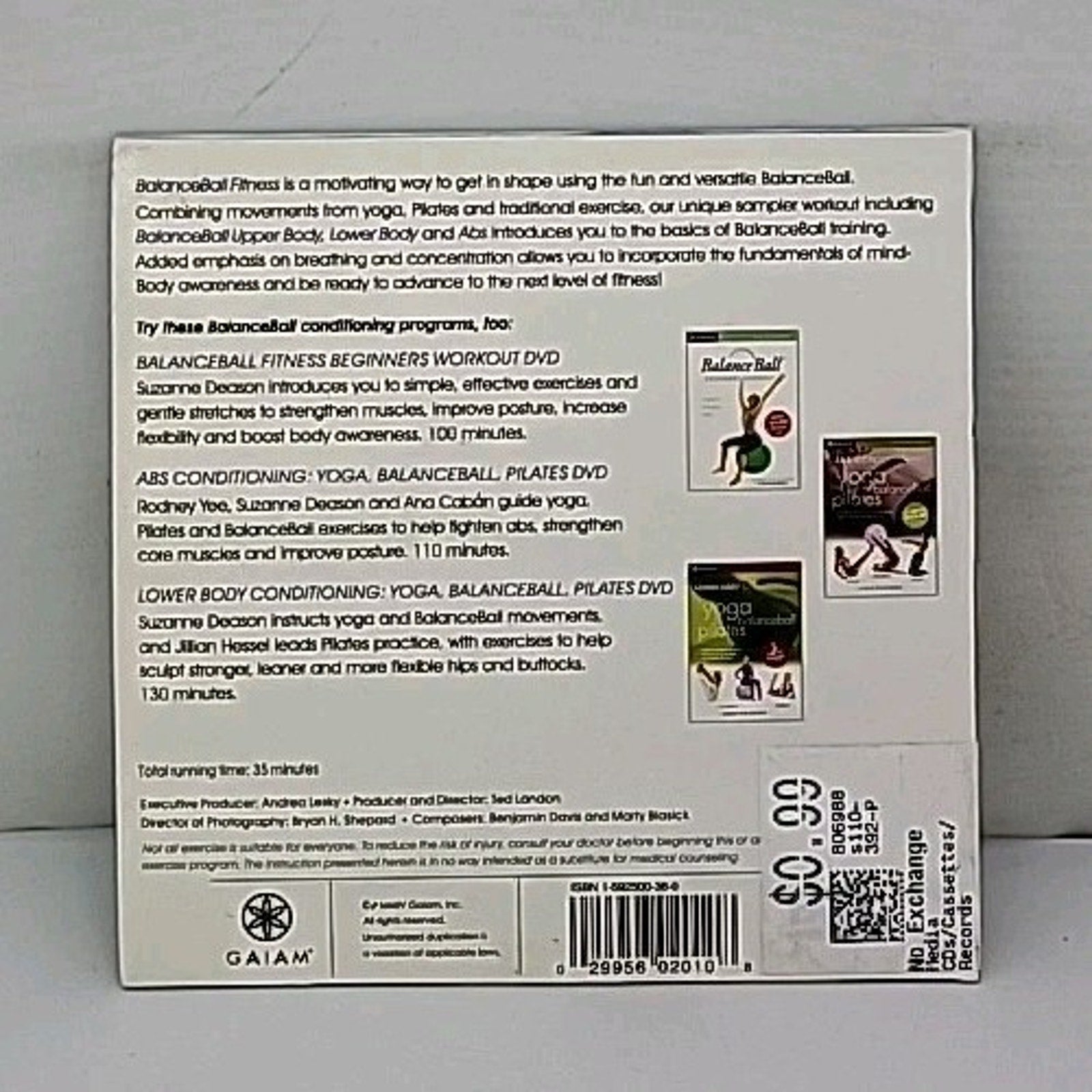 Gaiam Balance Ball Compilation DVD by Suzanne Deason - 2004