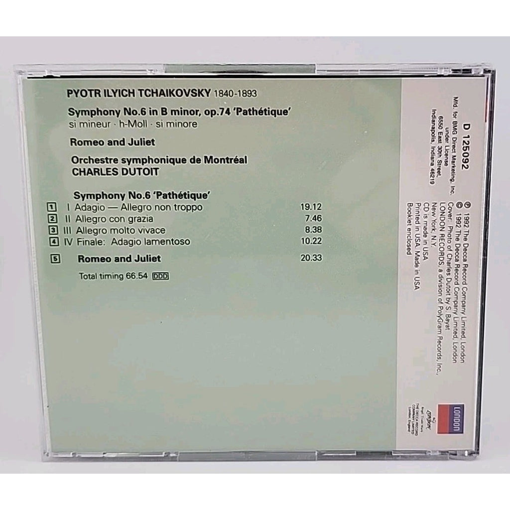 Tchaikovsky Symphony No.6 Pathetique Romeo & Juliet CD