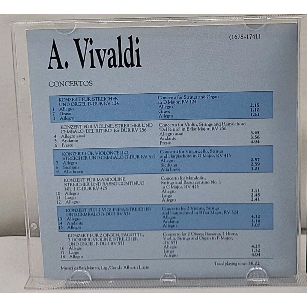 Vivaldi: Concertos (CD, 1994, Point Classics 265005-2)