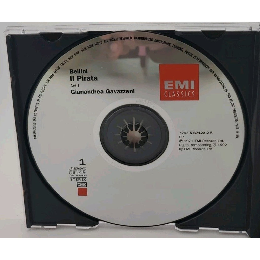 Bellini IL PIRATA Gavazzeni Caballe Marti Cappuccini [EMI 2 CD Set]