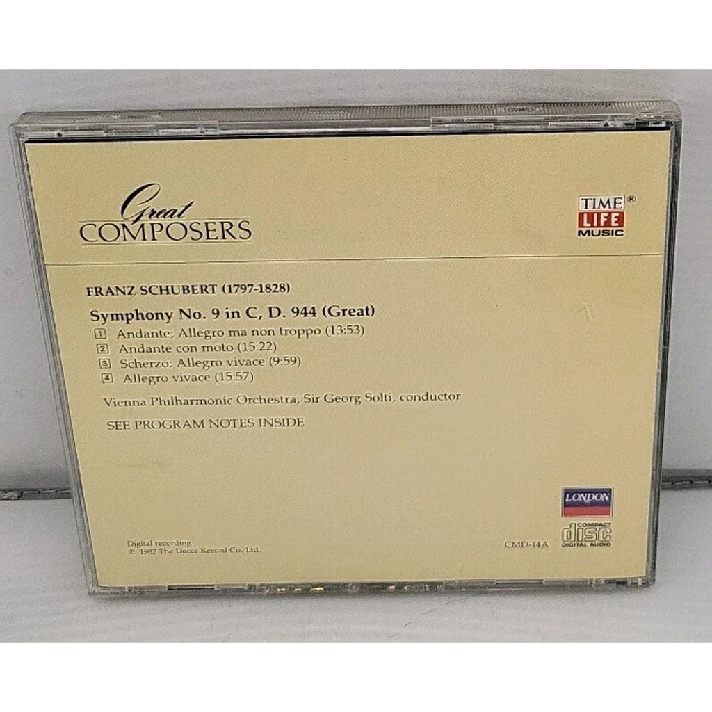 Schubert - Great Composers CD