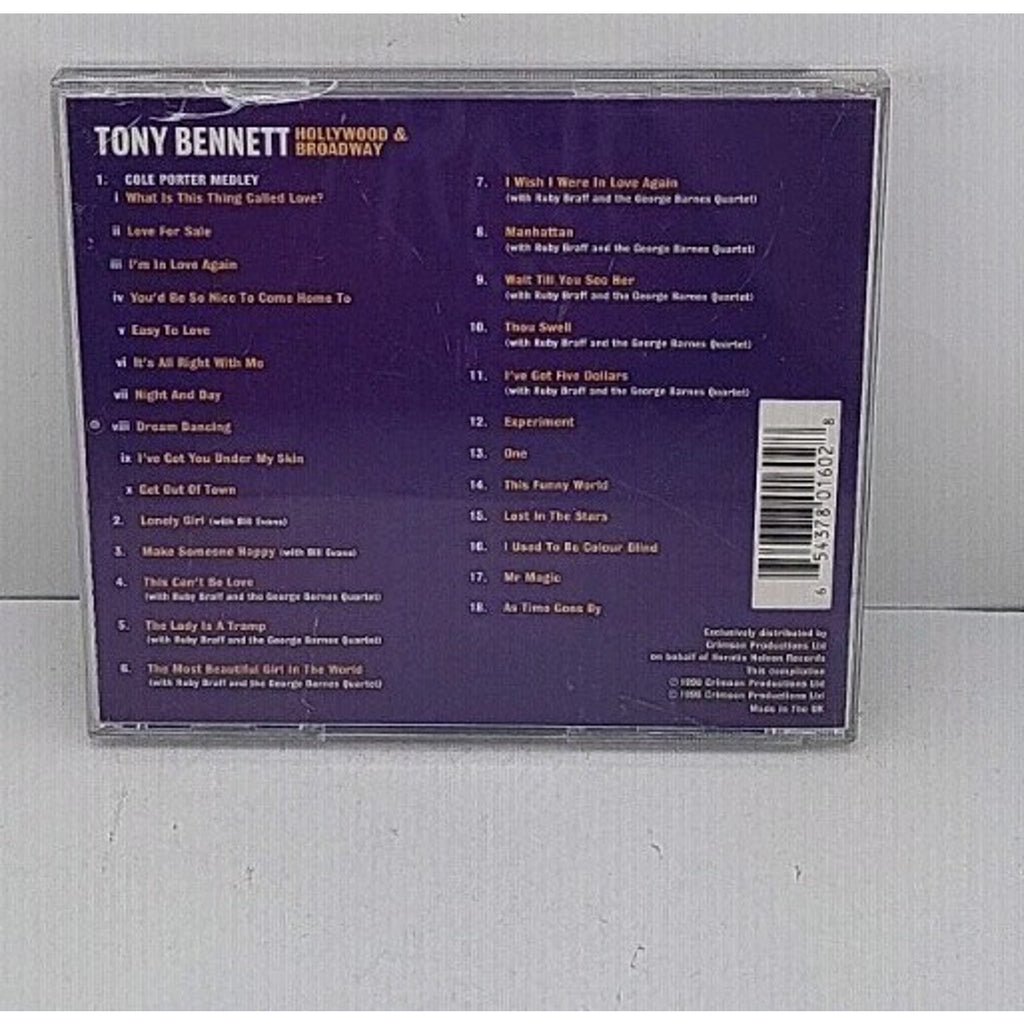 Hollywood & Broadway [Crimson] by Tony Bennett (CD, Oct-1998, Crimson...