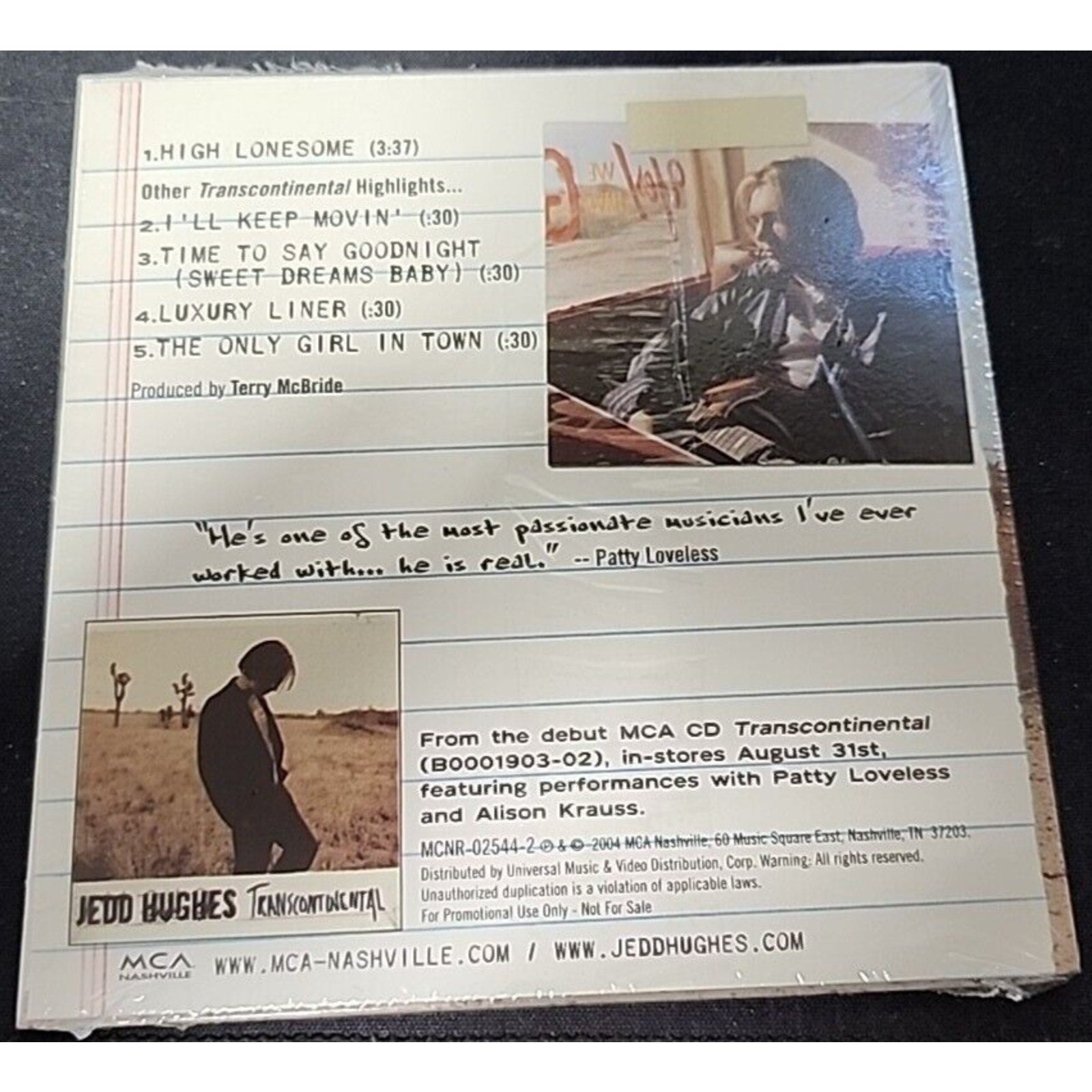 Jedd Hughes - Transcontinental Sampler (CD)