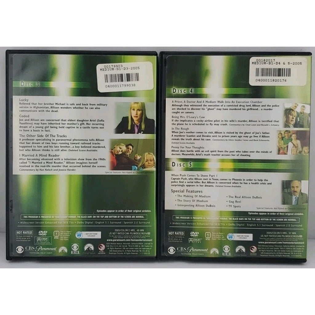Medium - The Complete First Season (DVD, 2006, 5-Disc Set, Checkpoint)