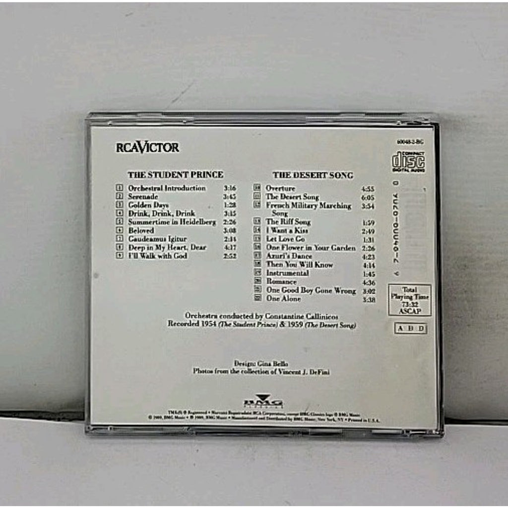 Mario Lanza Sings Songs From The Student Prince & The Desert Song / Romberg (CD)