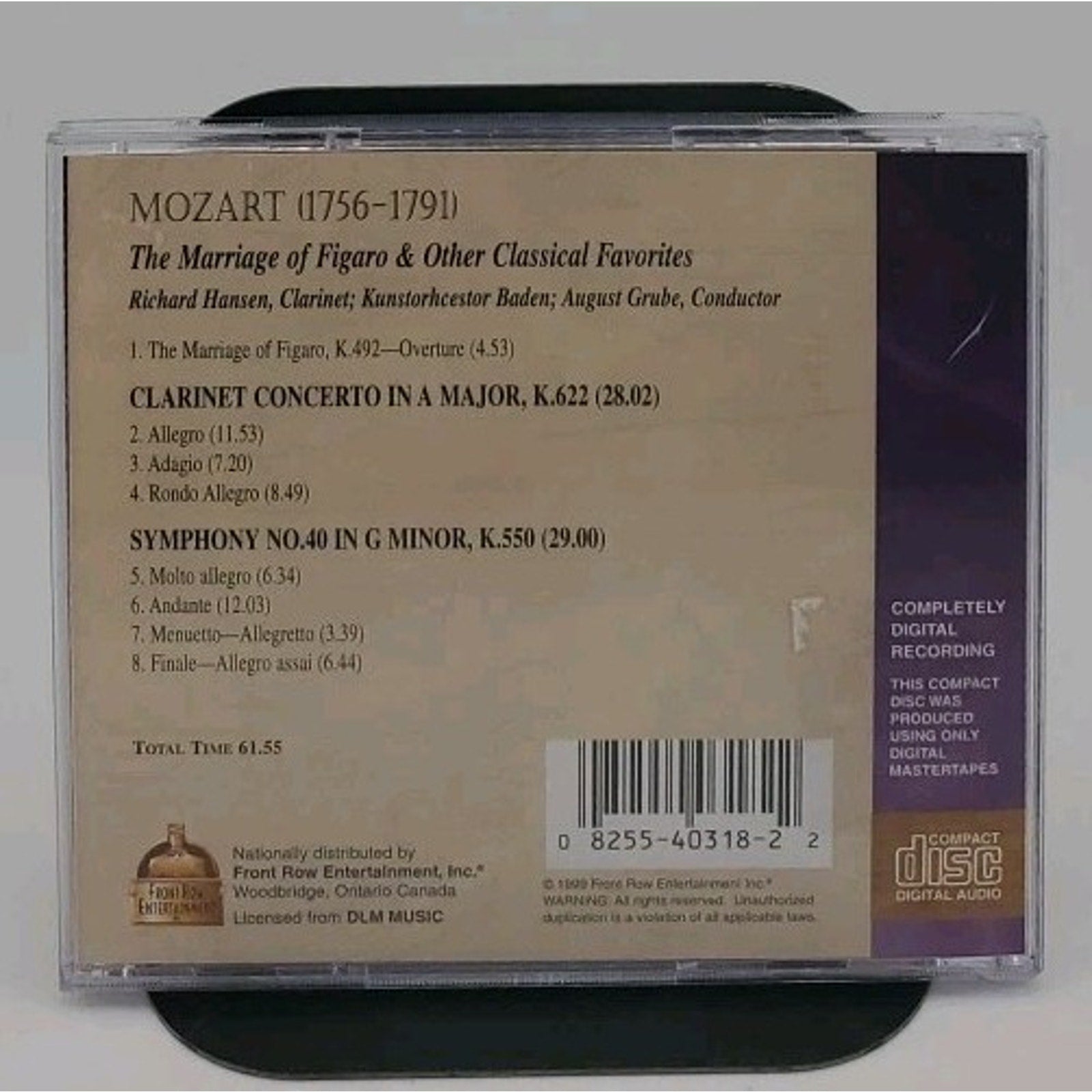 Millenium Classical Music - The Marriage Of Figaro By Mozart CD