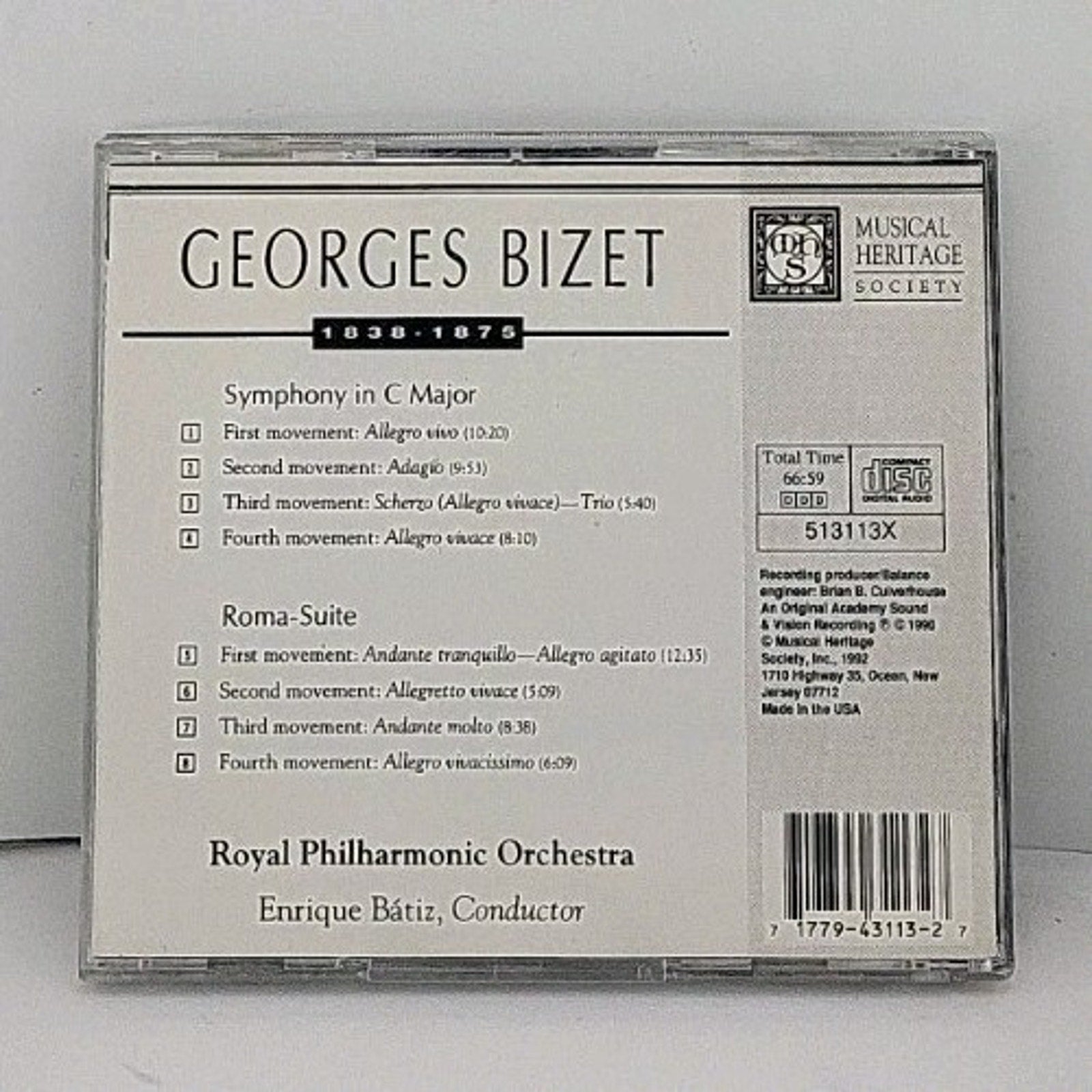 Georges Bizet: Orchestral Works, Volume IIl - Enrique Batiz, Conductor