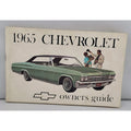 1965 Chevrolet Owners Guide Operation And Maintenance Book Collectible