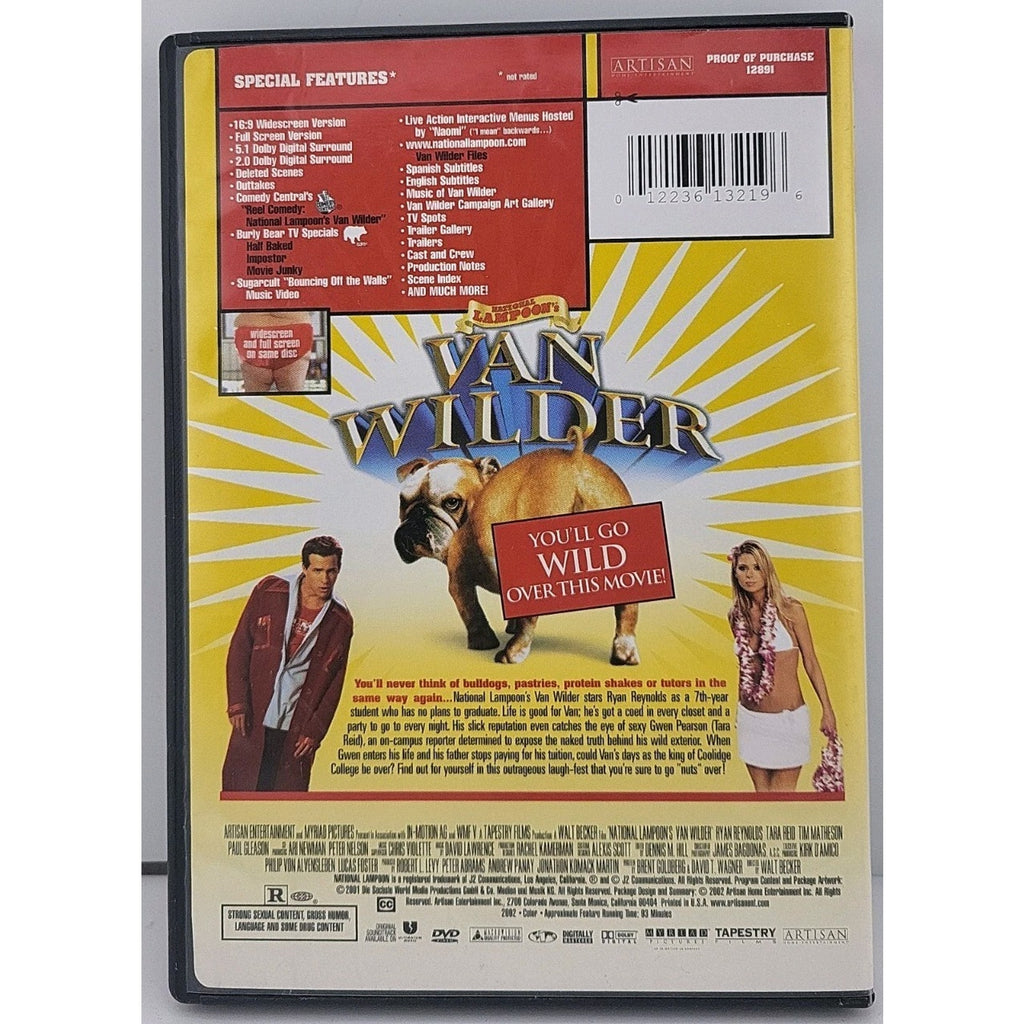National Lampoons Van Wilder DVD 2 Disc Set Movie