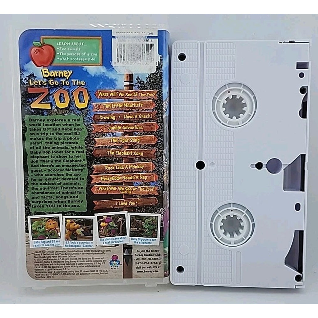 Barney - Lets Go to the Zoo (VHS, 2001)