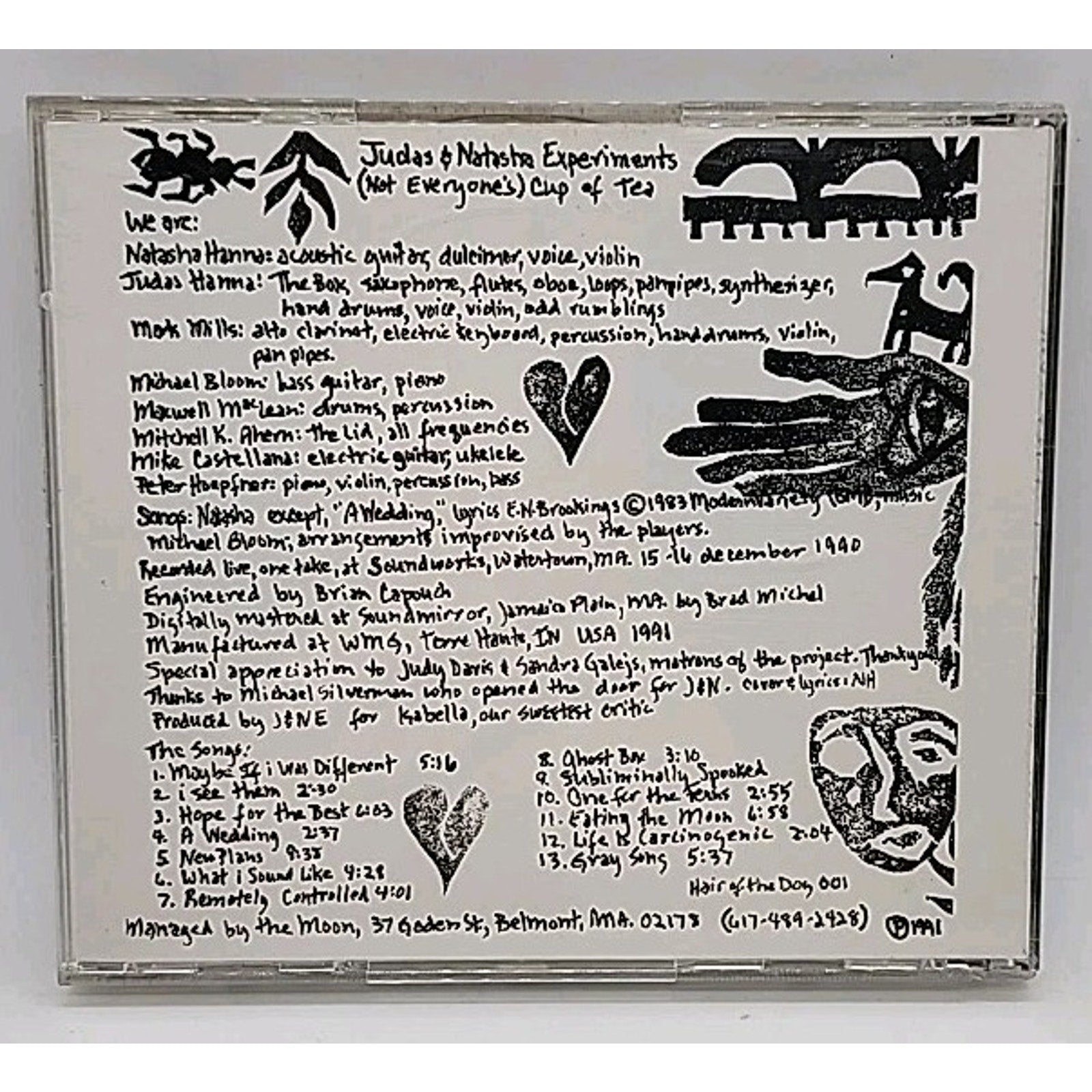 Judas And Natasha Experiments (CD)