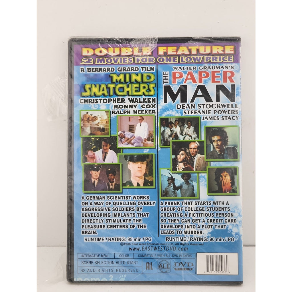 Mind Snatchers/The Paper Man Double Feature DVD *Brand New*