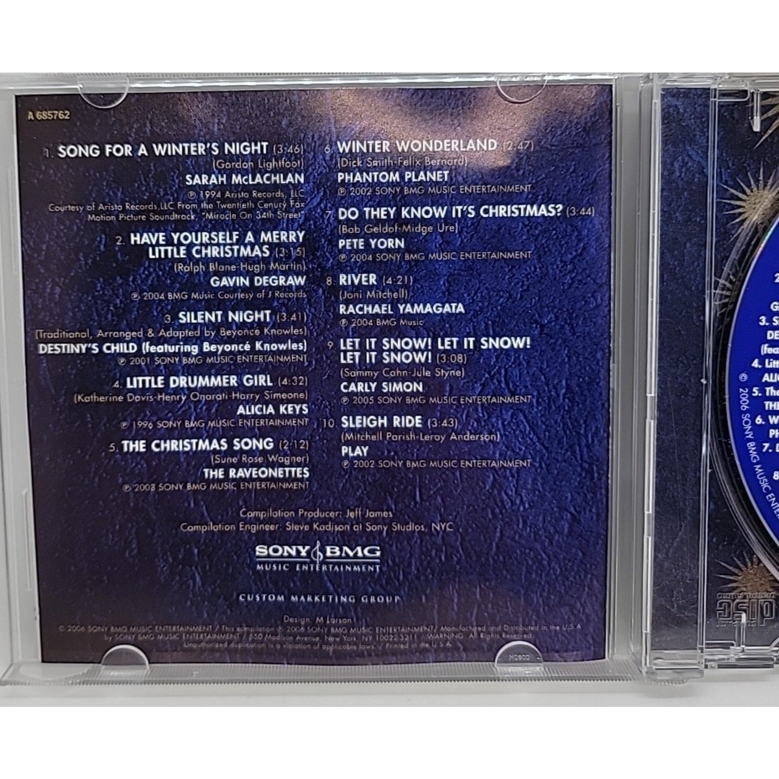 Songs for a Winter's Night [BMG] by Various Artists (CD, Sep-2006, Sony Music)