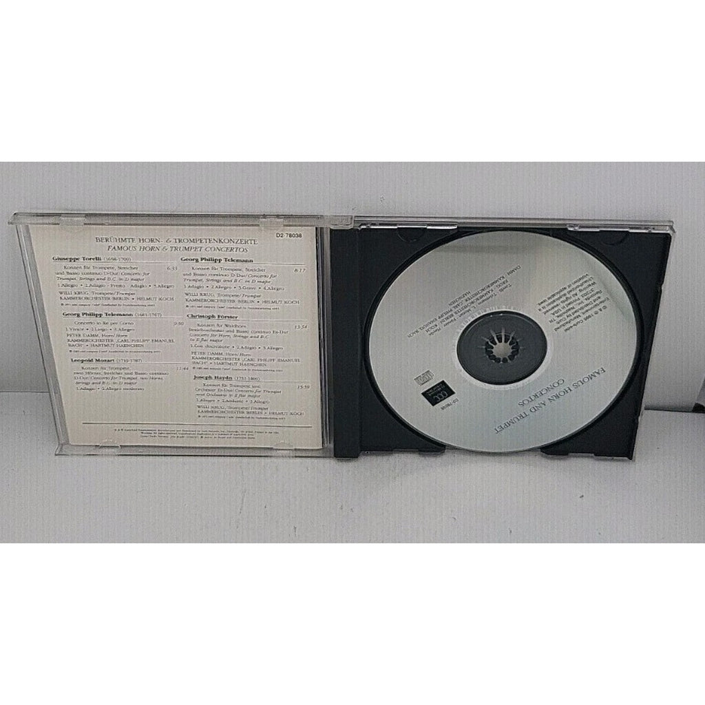Famous Horn & Trumpet Concertos by Torelli / Haydn / Mozart, L / Damm (CD, 1995)