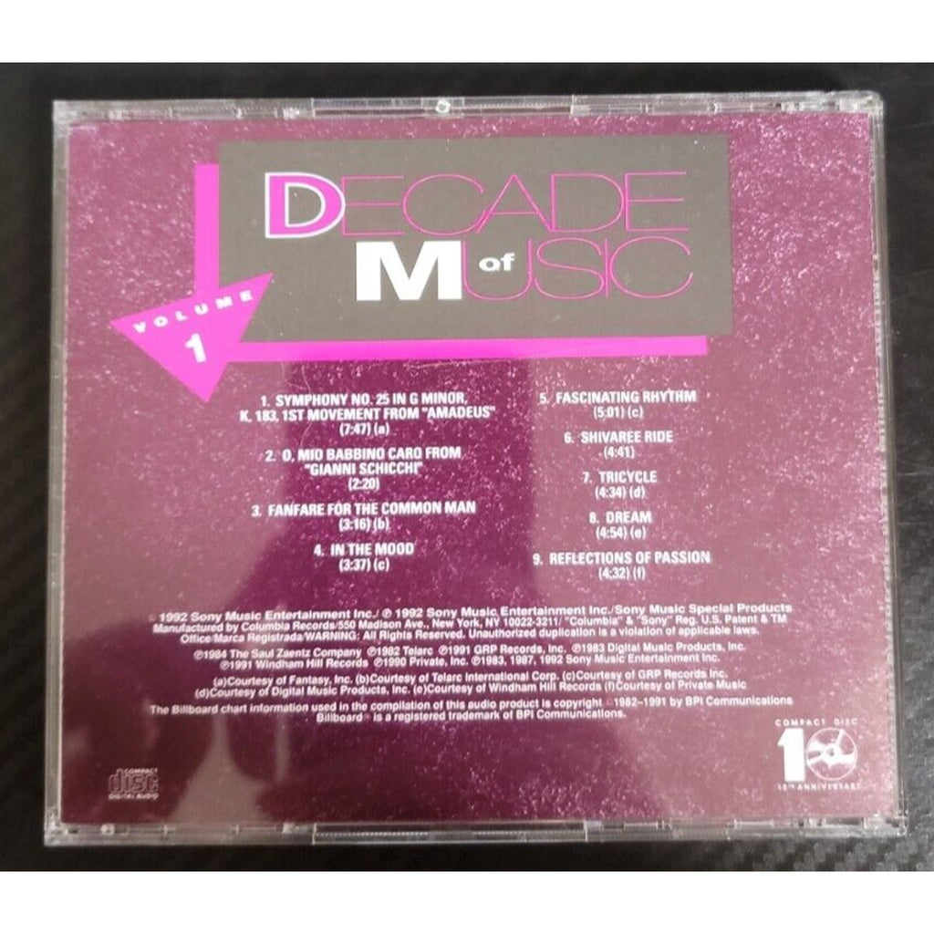 Billboard Decade Of Music Volume 1 (CD)