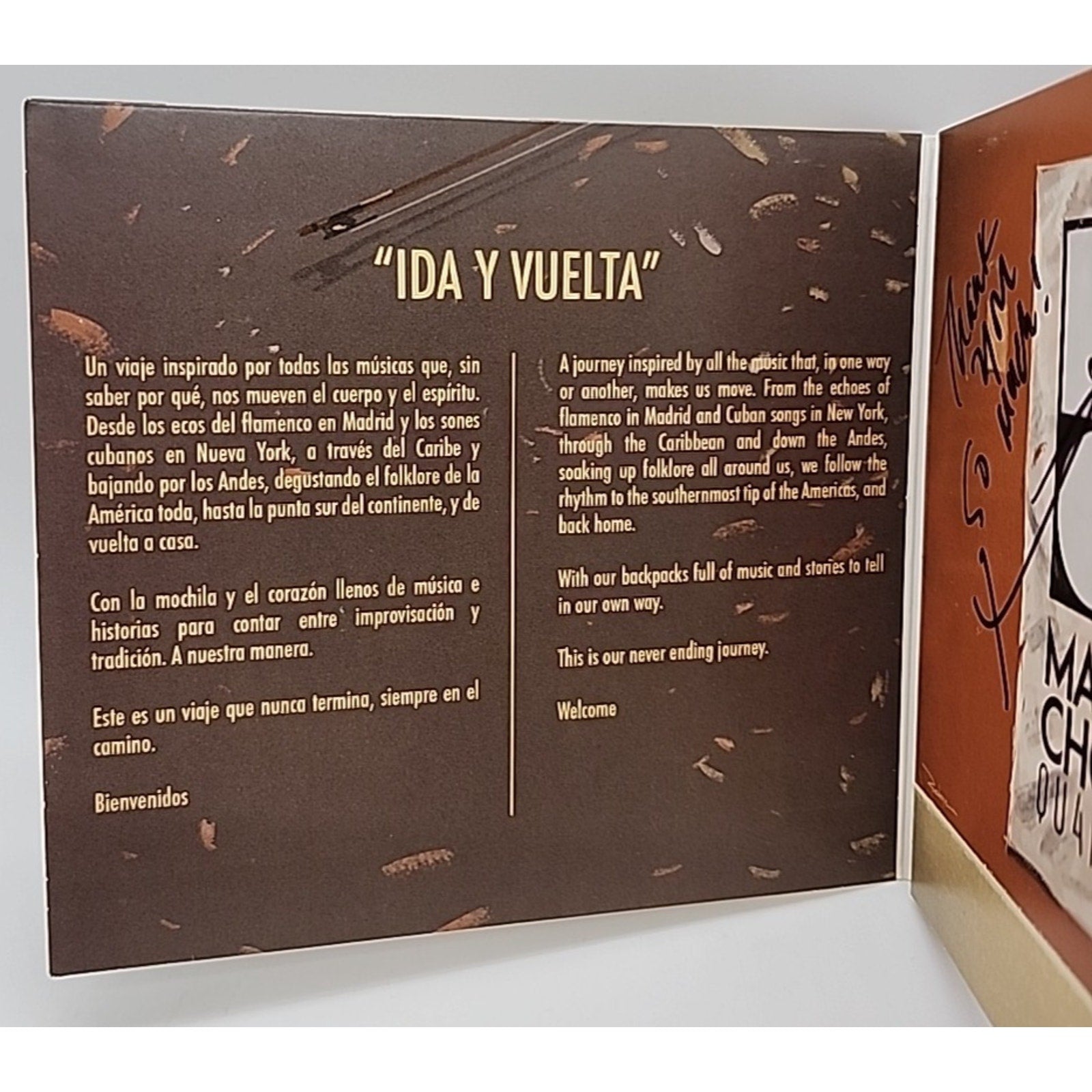 Ida Y Vuelta [Digipak] by Maureen Choi Quartet (CD, 2015, Barco) *Autographed*