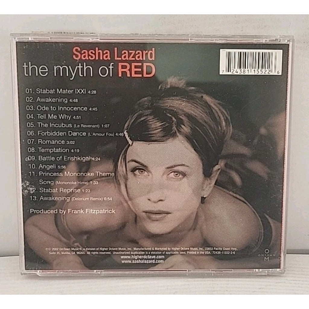 Myth of RED by Sasha Lazard (CD, 2002)