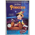 Pinocchio Movie Poster Walt Disney 1993 Video Store 26" x 40" Promo Promotional