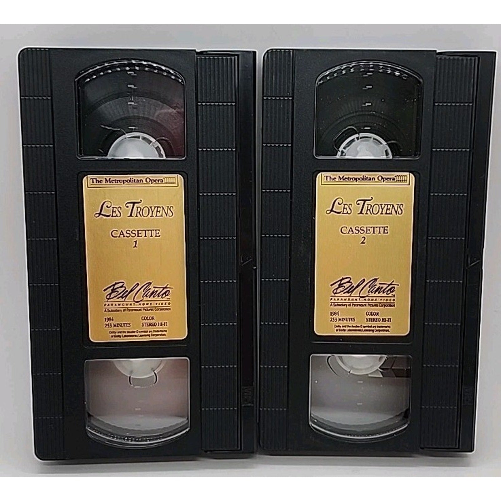 The Metropolitan Opera "Les Troyens" Bel Canto Paramount (VHS)