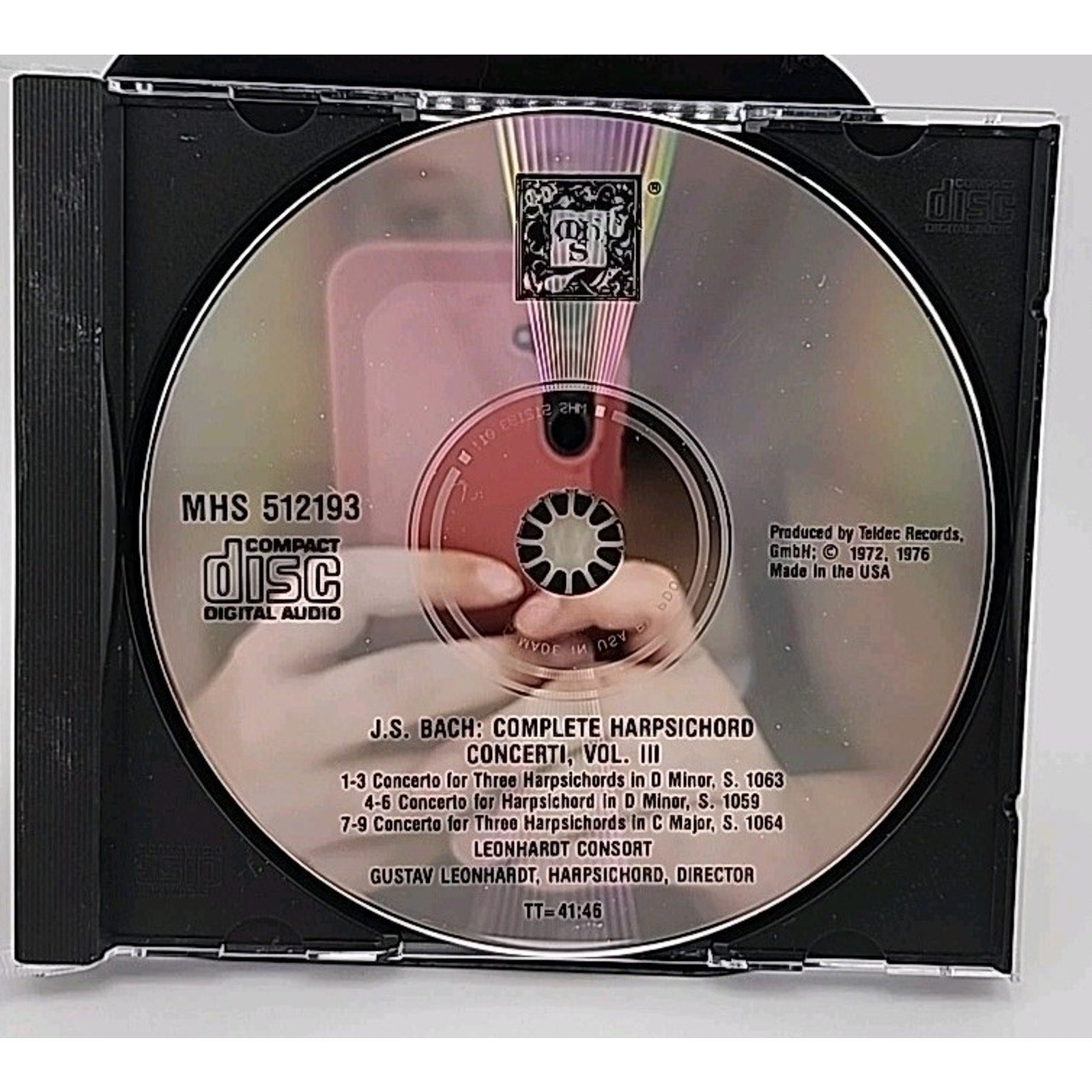 Bach - Complete Harpsichord Concerti, Vol. III (On Period Instruments) CD MHS
