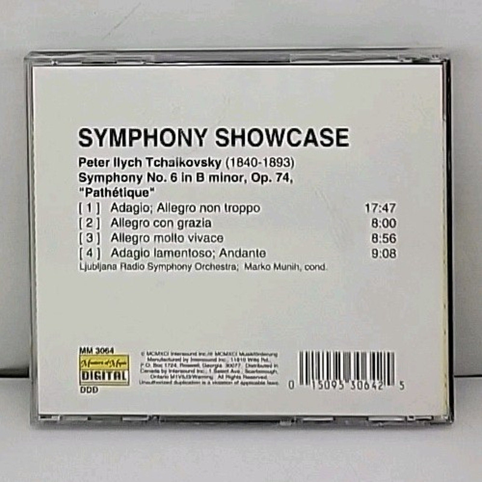 Symphony Showcase Tchaikovsky Symphony No. 6 CD Masters of Music