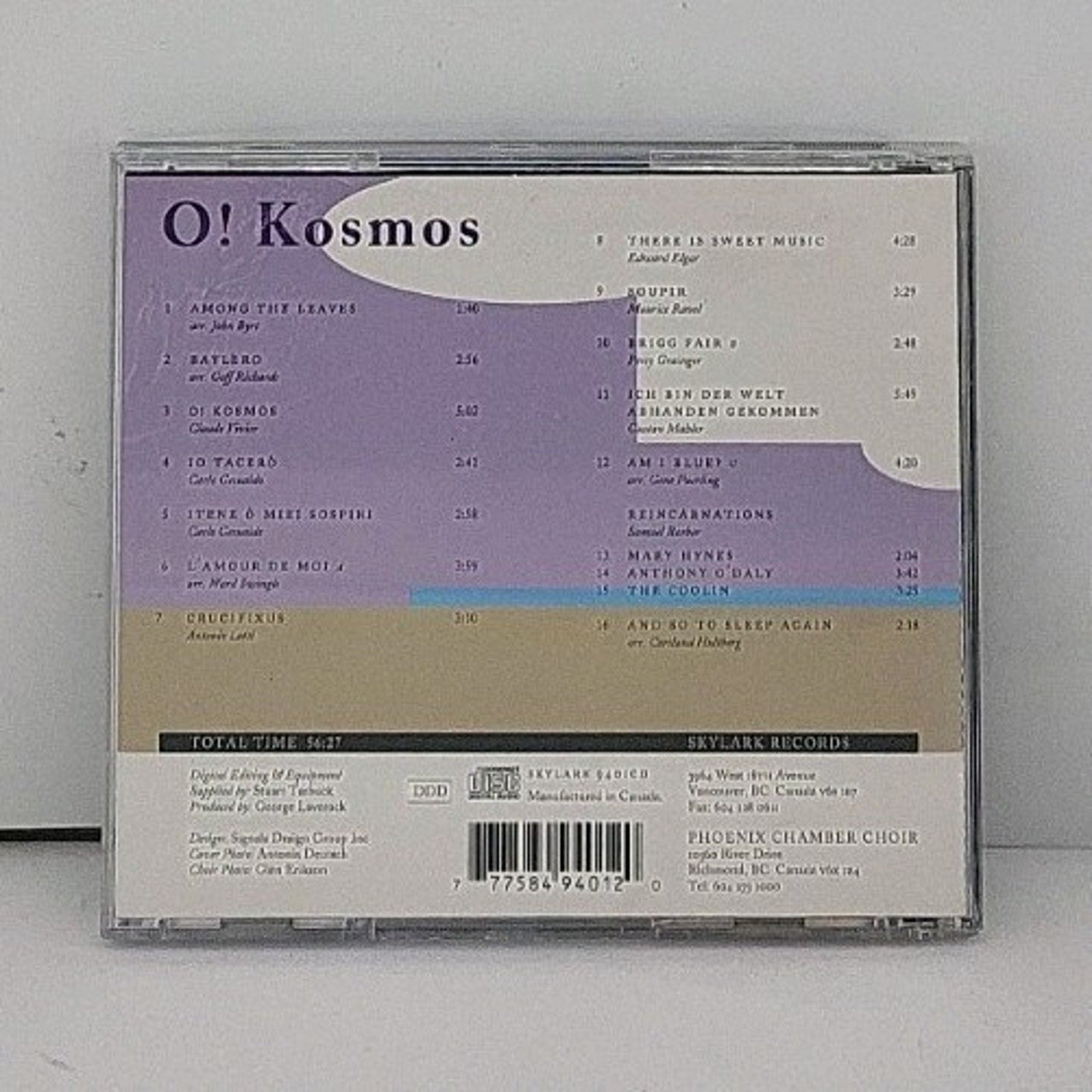 Phoenix Chamber Choir - O! Kosmos CD