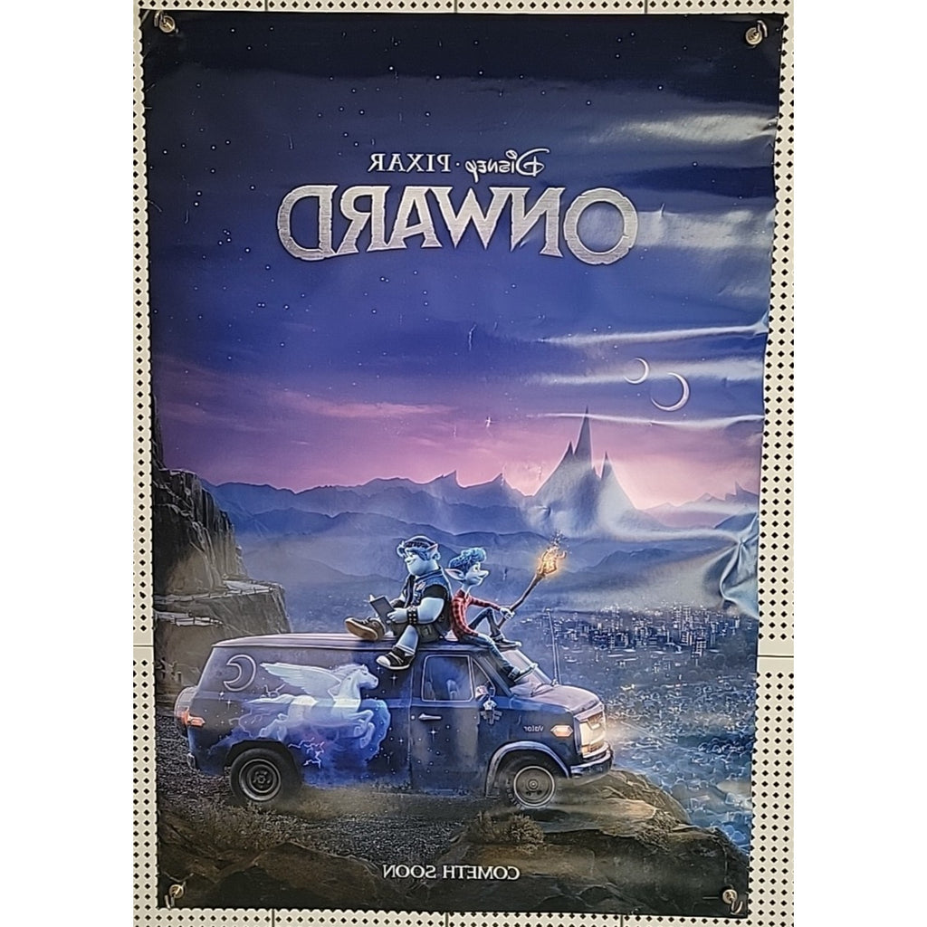 Onward Movie Poster 2 Sided Original Advance 27x40 Disney Chris Pratt