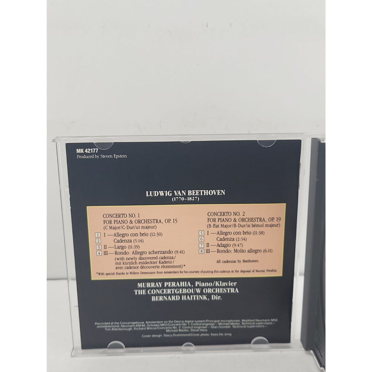 Murray Perahia, Concertgebouw Or... - Murray Perahia, Concertgebouw O... CD DAVG