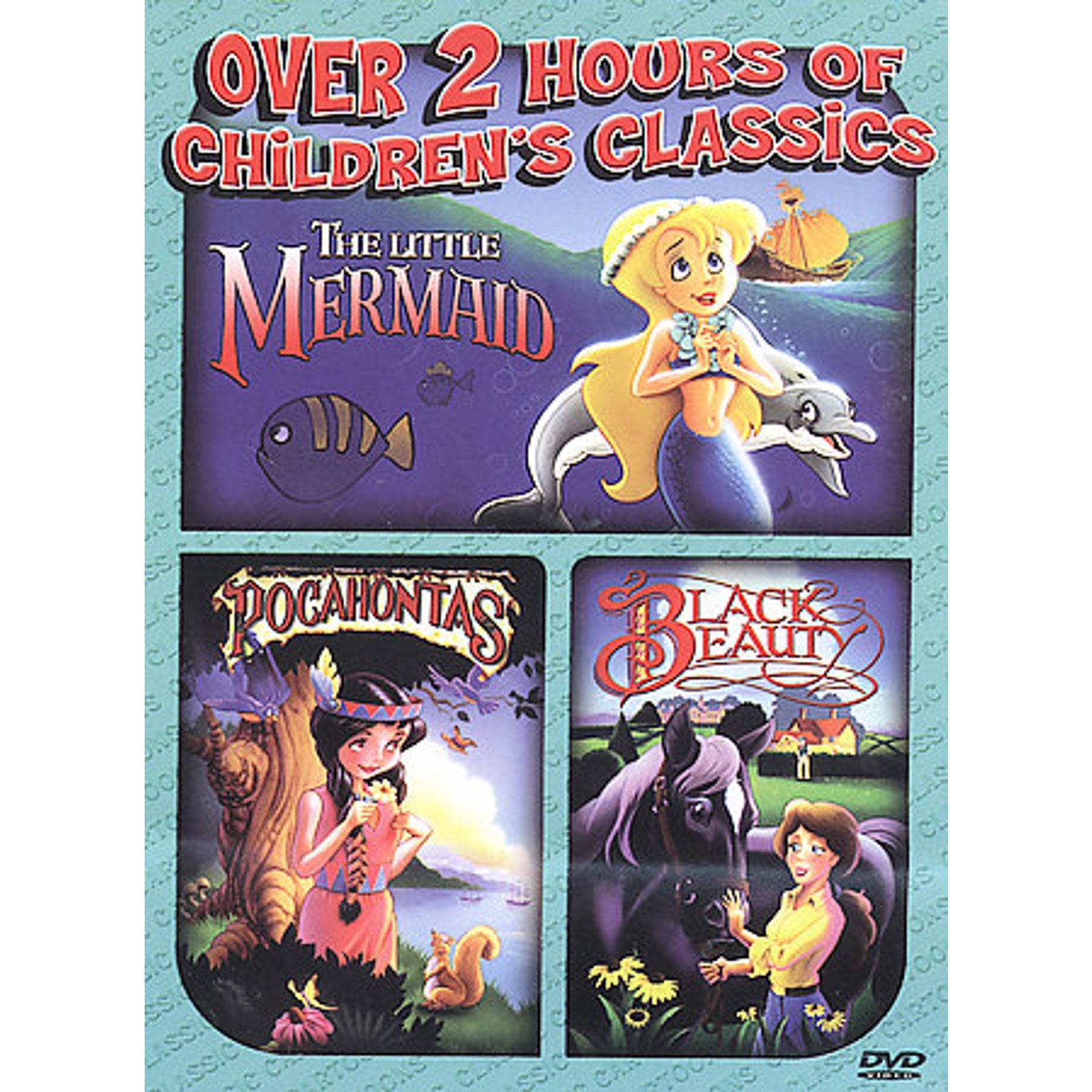 Little Mermaid / Pocahontas / Black Beauty (DVD, 2003)
