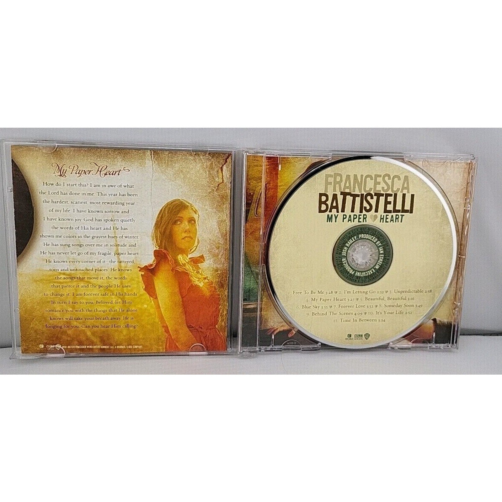 My Paper Heart by Francesca Battistelli (CD, 2008)