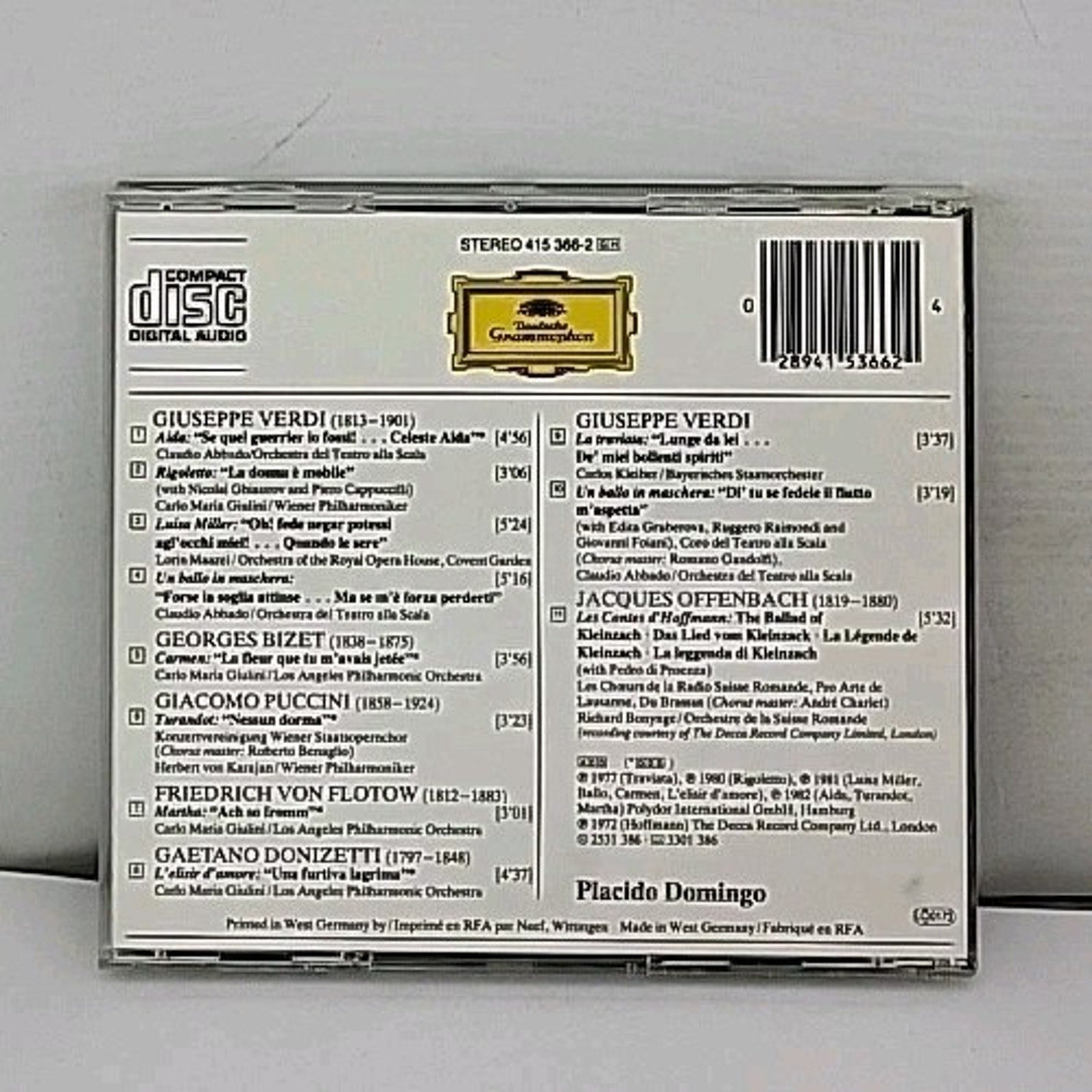 Best of Placido Domingo by Placido Domingo (CD, 1990)