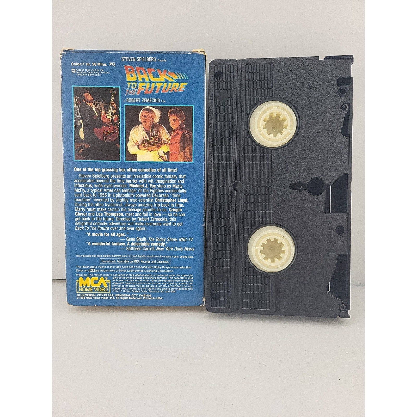 Back To The Future VHS 1985 (Yellow MCA Logo)