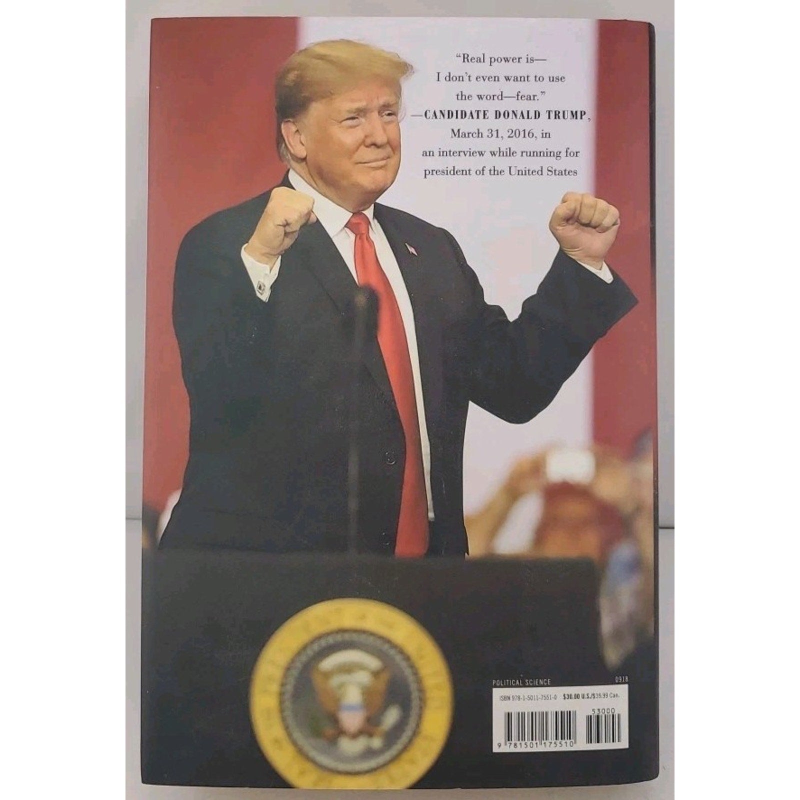 Fear : Trump in the White House by Bob Woodward (2018, Hardcover)
