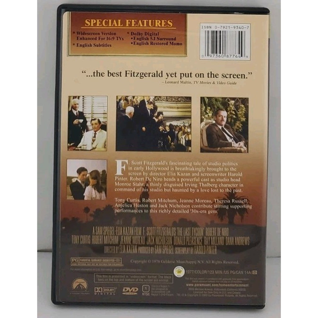Last Tycoon (DVD, 1976)