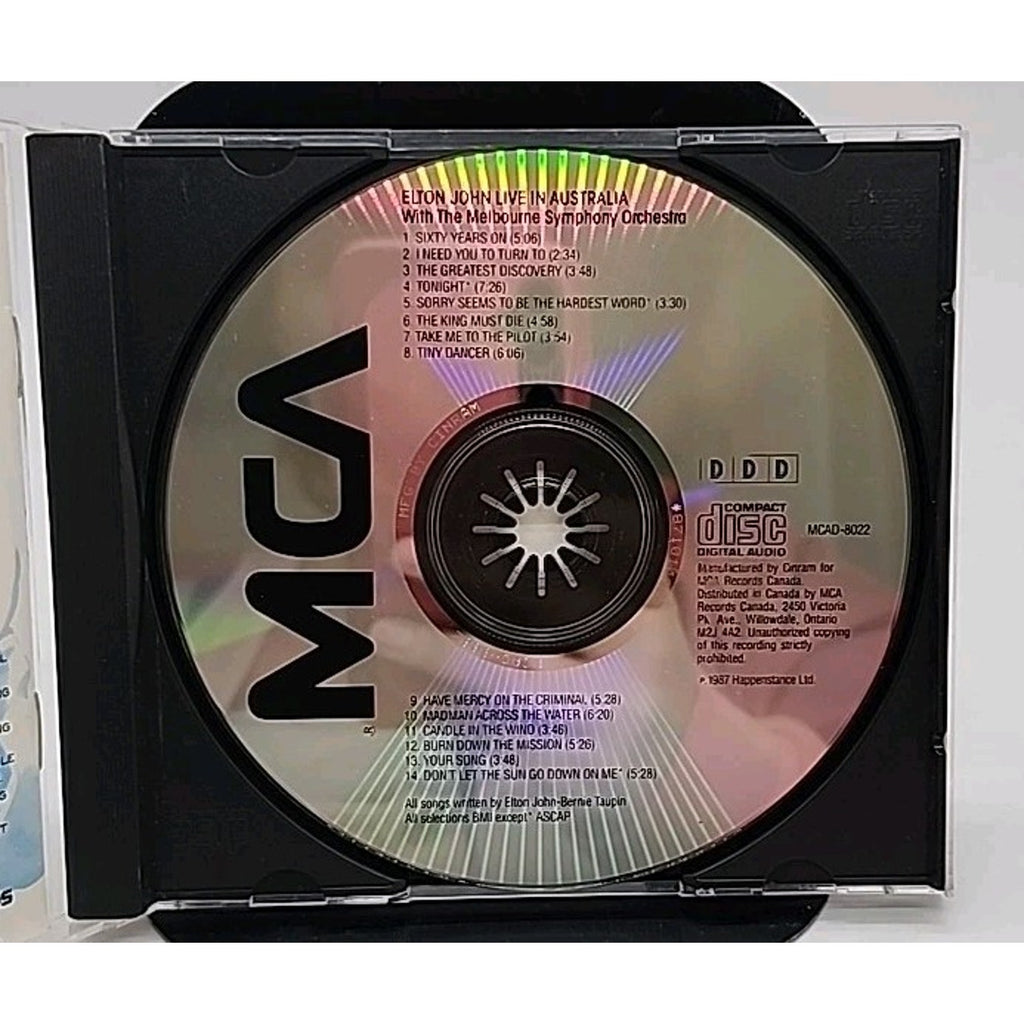 Live in Australia by Elton John (CD, Jun-1987, MCA)