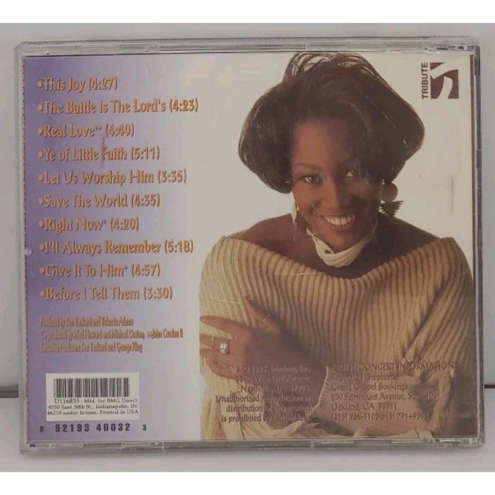 Save the World by Yolanda Adams (CD, May-1997, Verity)