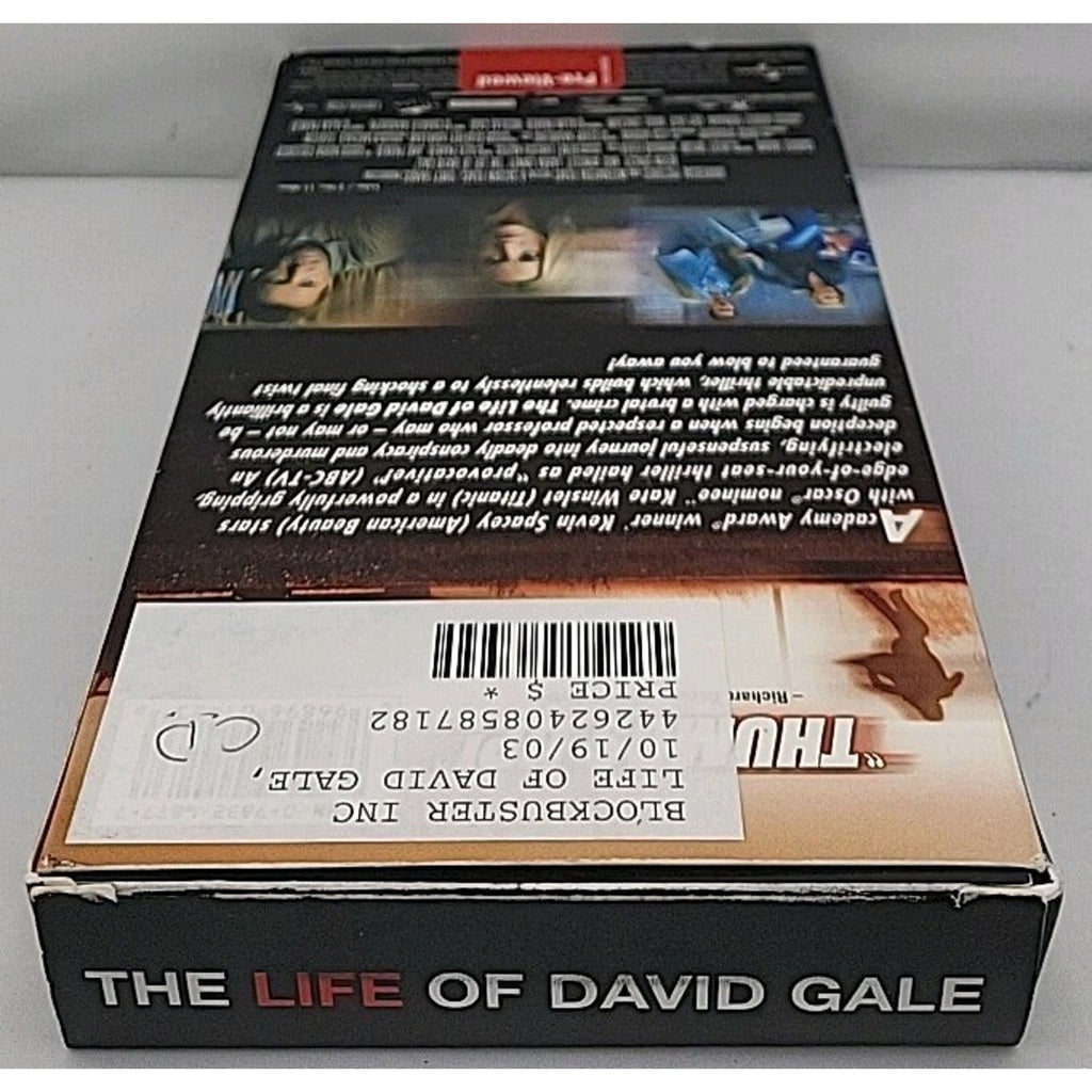 The Life of David Gale (VHS, 2003)