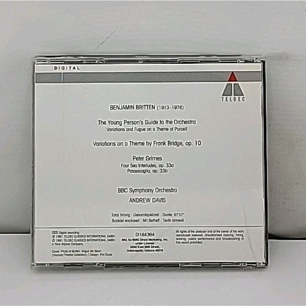 Britten: The Young Person's Guide to the Orchestra (CD, 1991) Four Sea Interlude