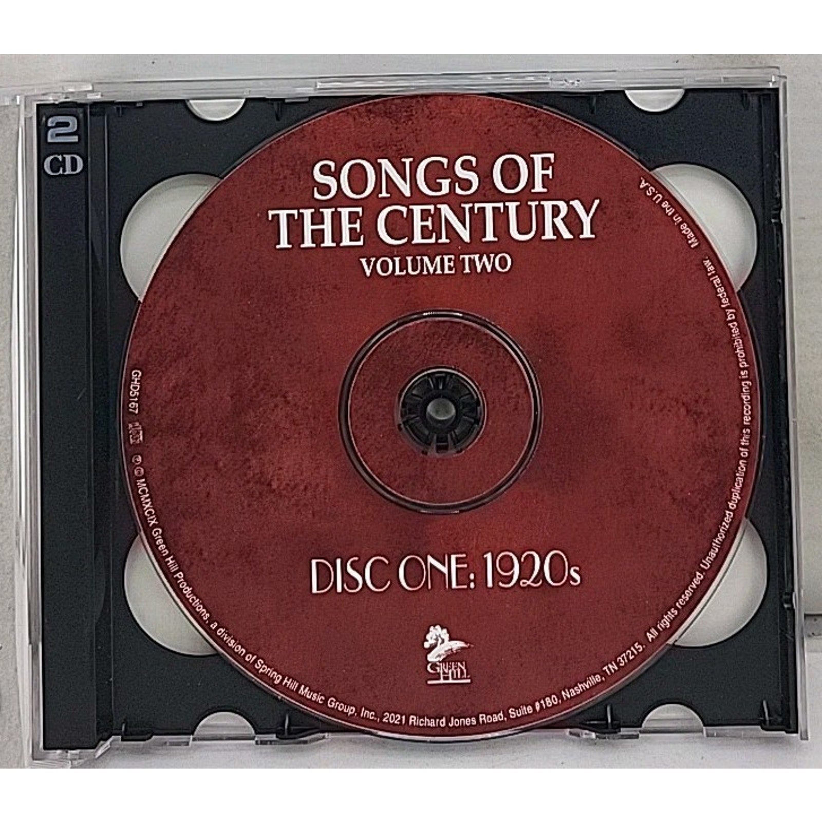 Songs of the Century, Vol 2: 1920-1939 - Audio CD