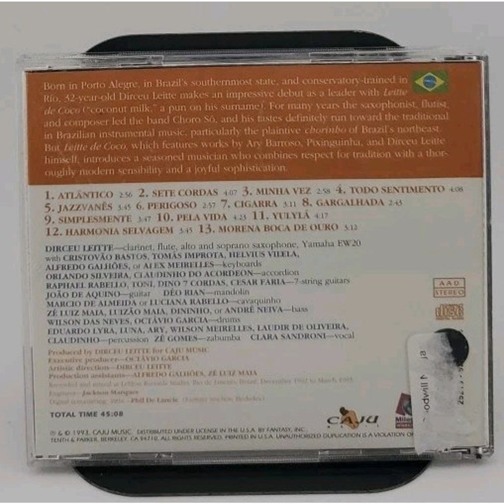 Leitte De Coco by Dirceu Leitte (CD, Jun-1995, Milestone (Label))