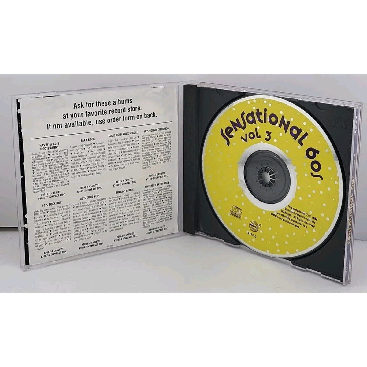 The Sensational 60's, Vol. 3 by Various Artists (CD, Nov-1993, Dominion)