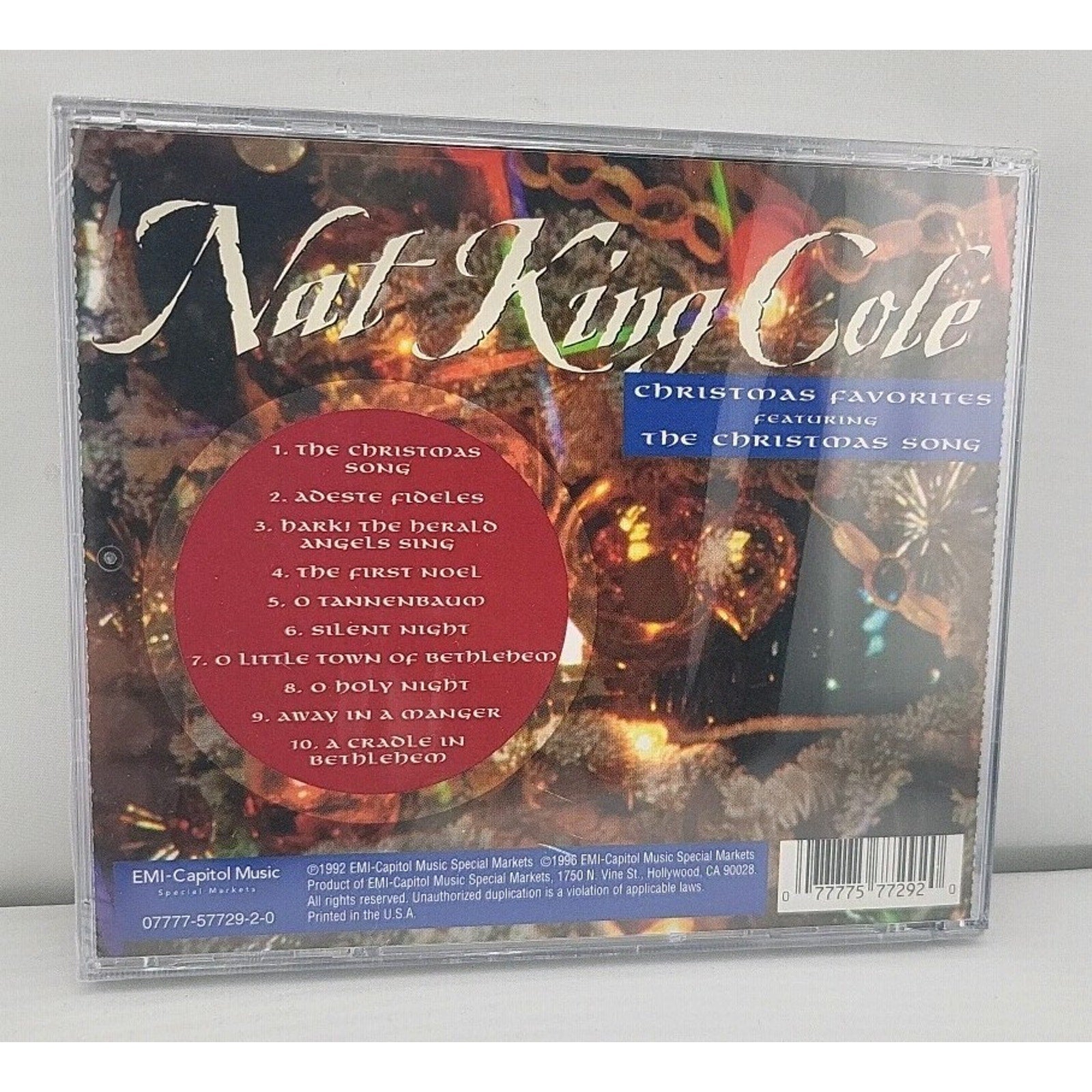 Christmas Song by Nat King Cole (CD, 1995) *Brand New*