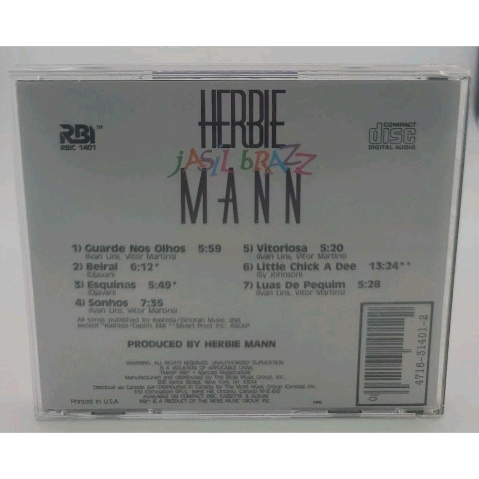 Herbie Mann Jasil Brazz CD