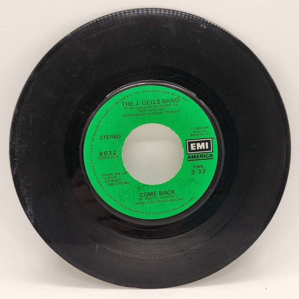 Come Back / Takin' You Down By The J. Gelis Band (Record) - 8032