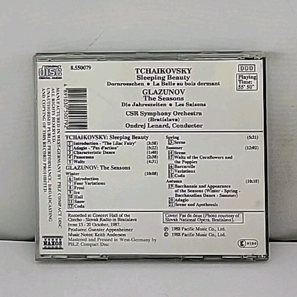 Tchaikovsky / Glazunov - Sleeping Beauty / The Seasons CD Classical