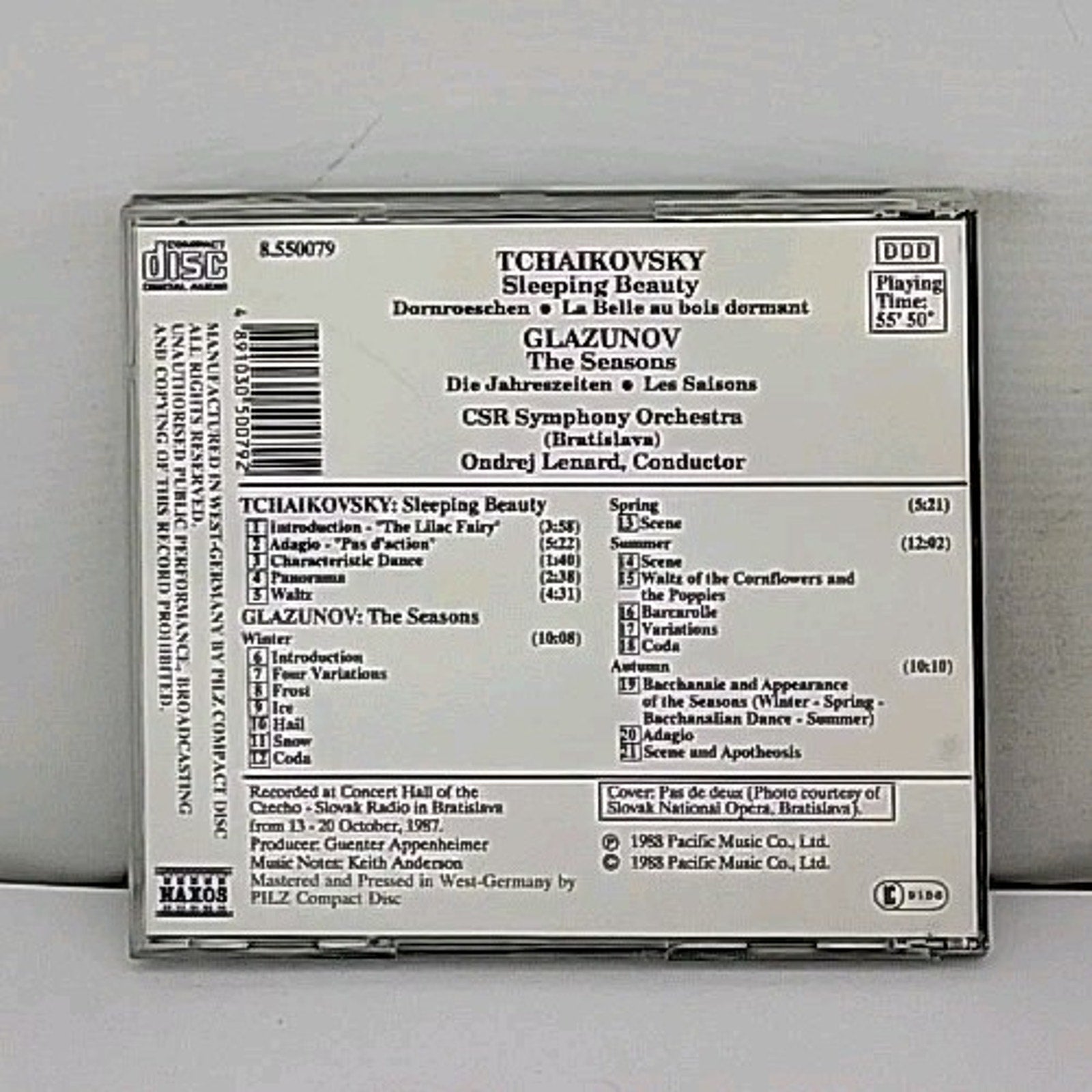 Tchaikovsky / Glazunov - Sleeping Beauty / The Seasons CD Classical