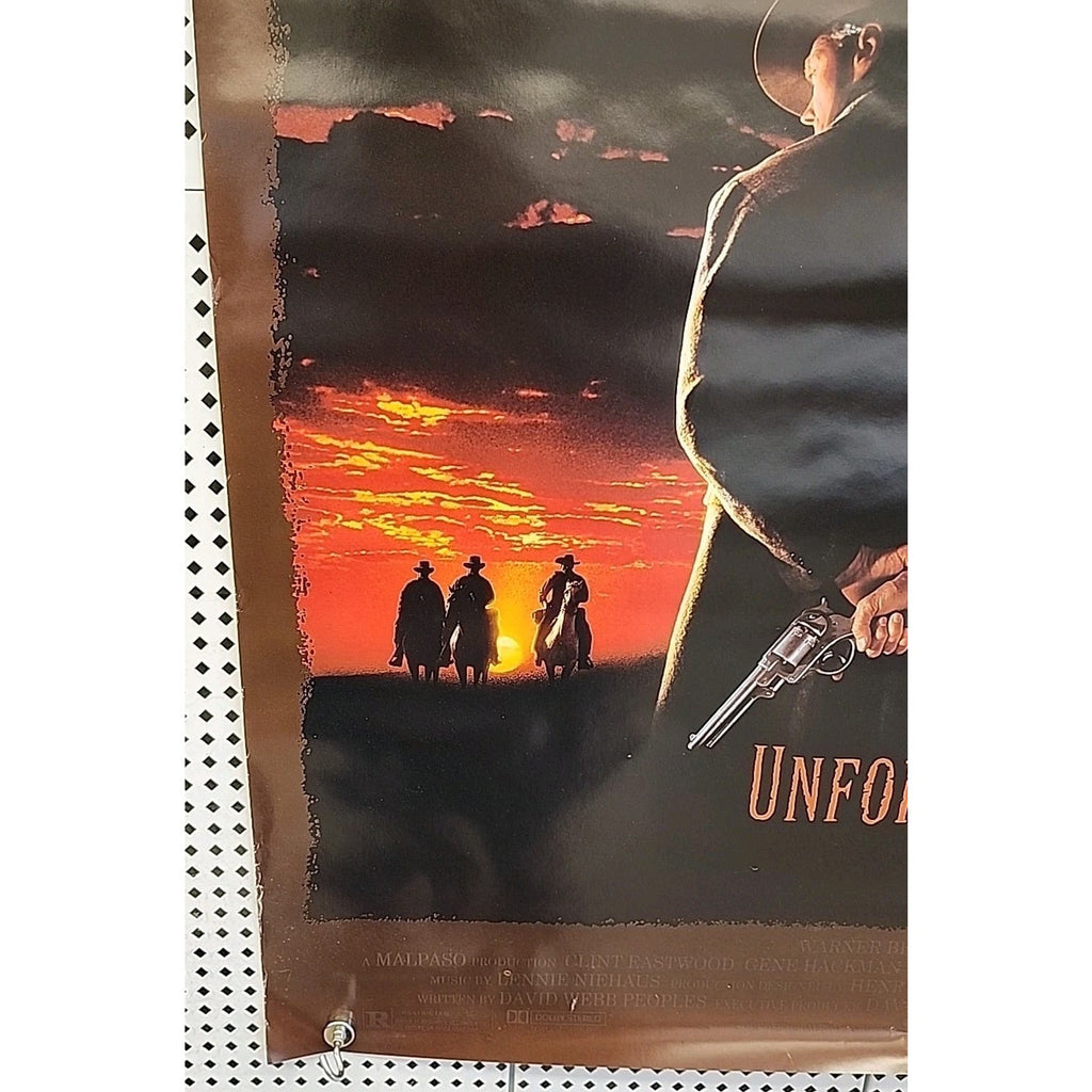 1992 Unforgiven 27x40 DS Rolled Movie Poster Clint Eastwood Warner Bros