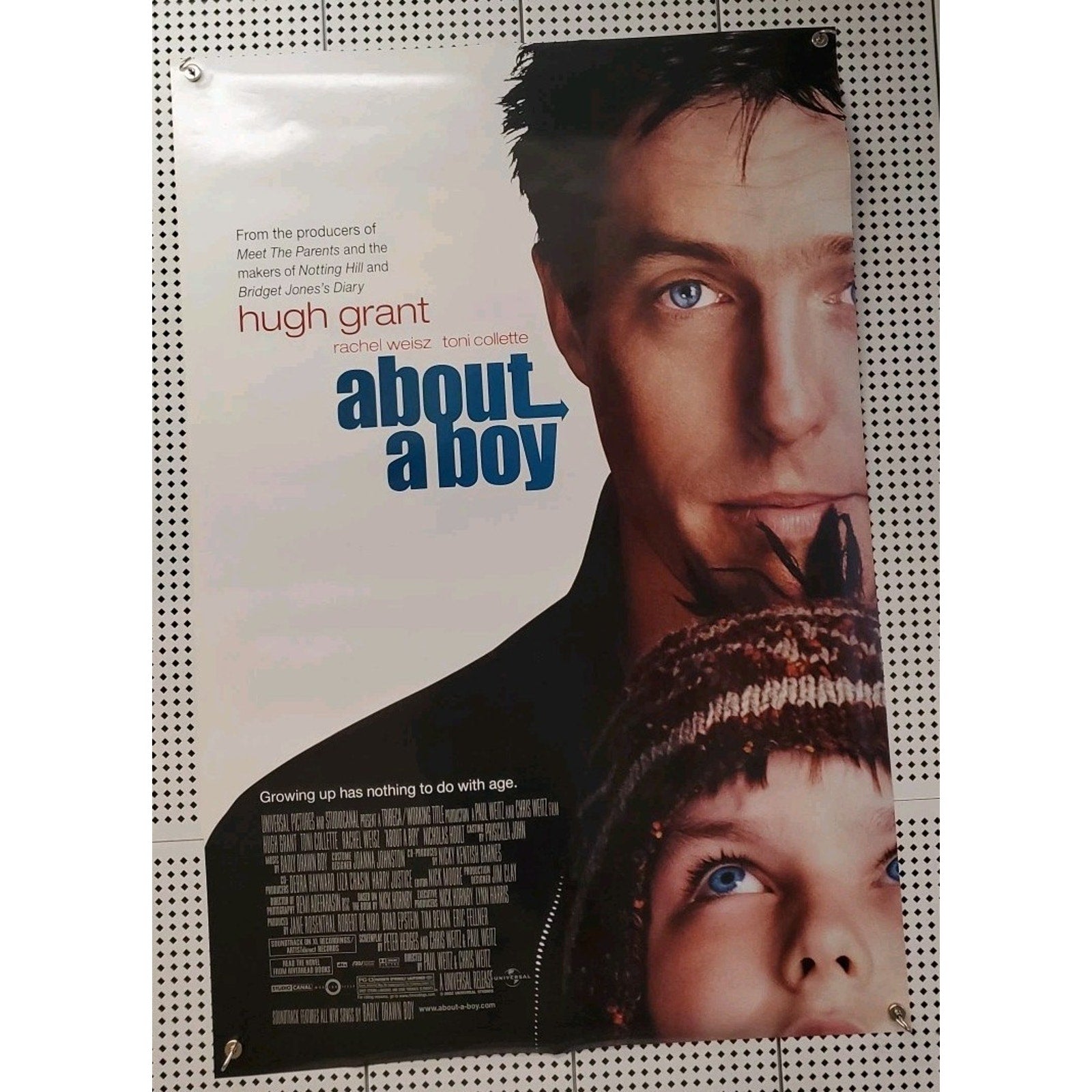 About a Boy Movie Poster 27x40 D/S Hoult Hugh Grant Rachel Weisz Toni Collette